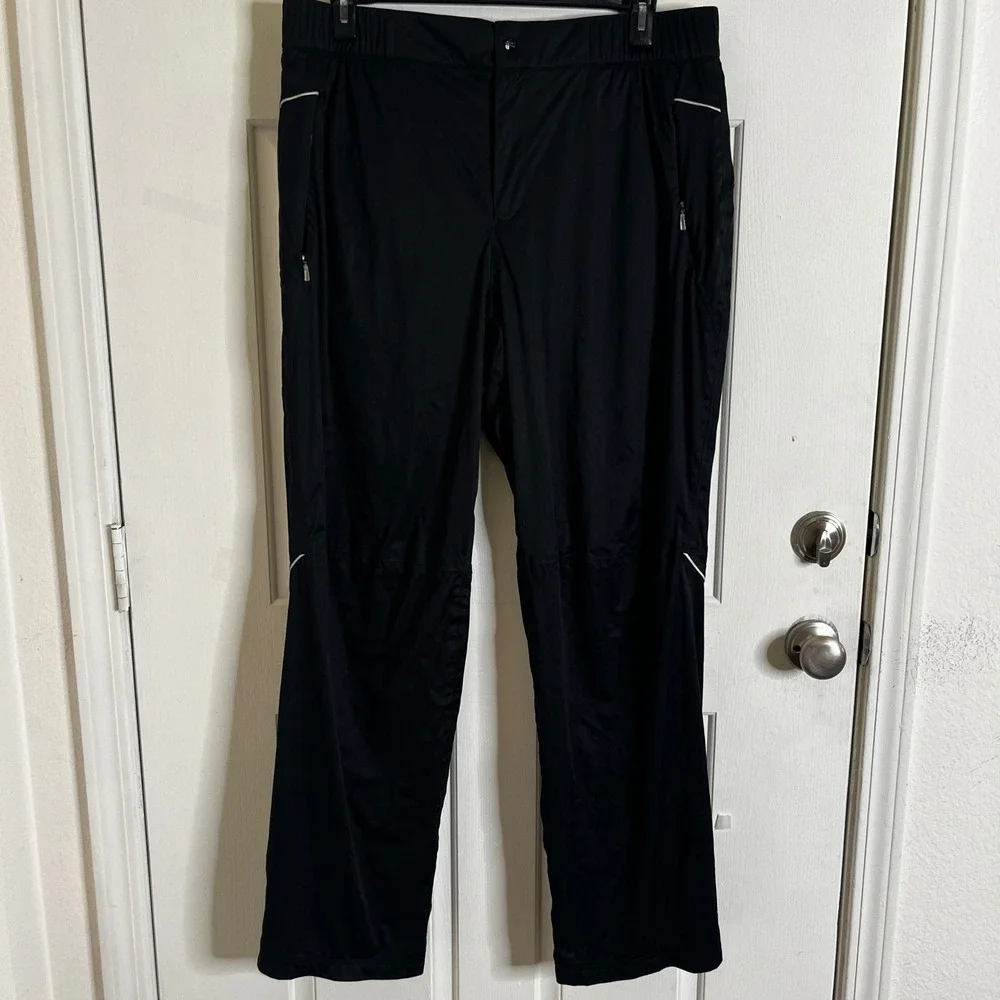 NWT‎ Adidas Softshell Golf Soft Shell Pants Mens L Black ClimaProof Lighweight